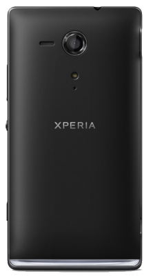 Orange Sony Xperia SP Black Back View
