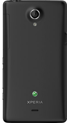 Orange Sony Xperia T Black back view
