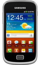 Orange Samsung Galaxy Mini 2 Black